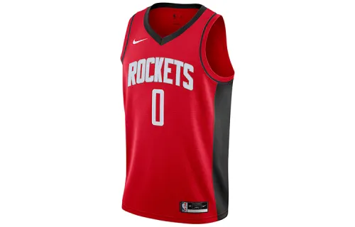 Nike NBA SW Fan Edition 20th Season Houston Rockets Westbrook Westbrook No. 0 Sports Breathable Sleeveless Basketball Vest Men's Red