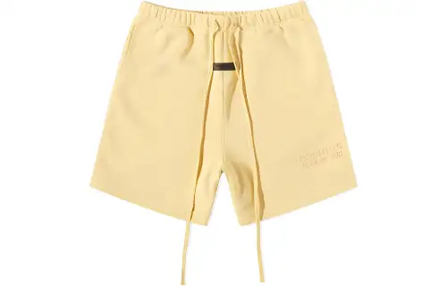 Fear of God Essentials Drop2 SS23 Short Light Tuscan Solid Color Drawstring American Heavy Casual Shorts Men's Goose Yellow