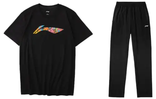 Li Ning Casual Sportswear Men's Crew Neck Moderate