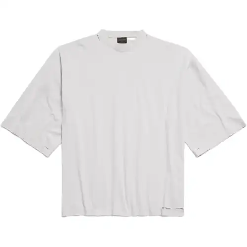Balenciaga Security Tape Logo Oversized T Shirt