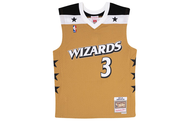 Mitchell Ness Basketball Jerseys Men’s Brown Moderate Straight Fit