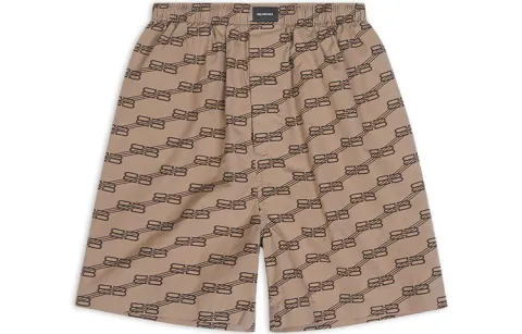 Balenciaga SS22 Casual Shorts Men's Brown