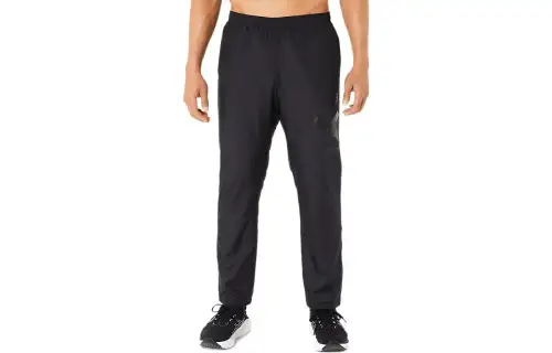 ASICS Casual Pants Men's Black Moderate Straight Fit Pants