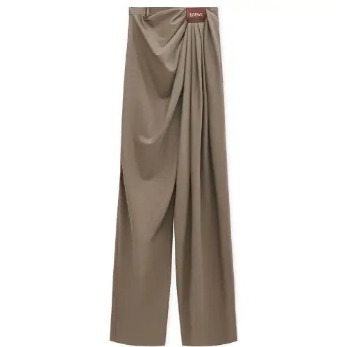LOEWE SS25 Casual Pants Men's Khaki