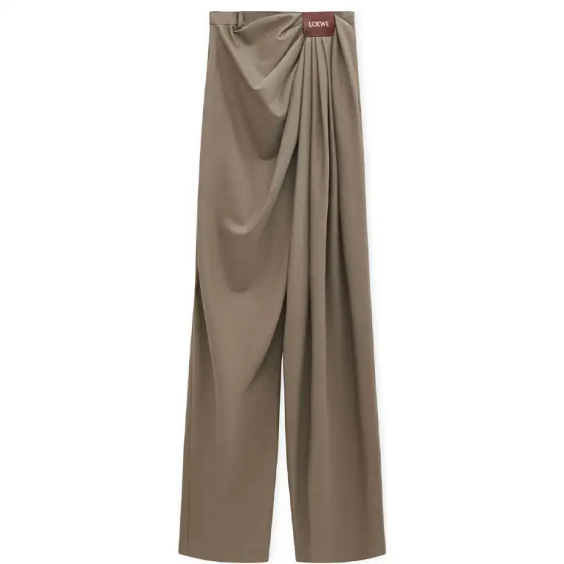 LOEWE SS25 Casual Pants Men's Khaki