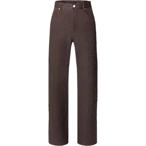 LOUIS VUITTON Monogram Embossed Skate Pants