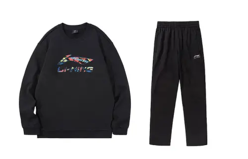 Li Ning Casual Sportswear Men's Crew Neck Thickened And Fleece Lined