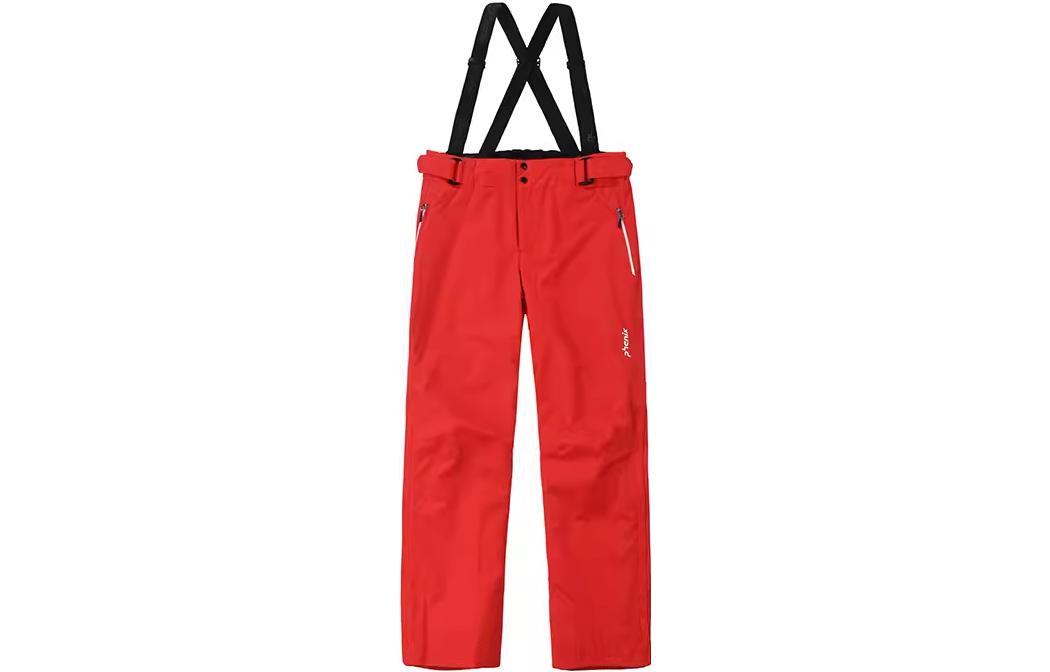 Cloth, winter ski "Mountain cloud" tea, waterproof windproof keep warm suspenders, trousers, increased thickness, loose straight fit, men's style