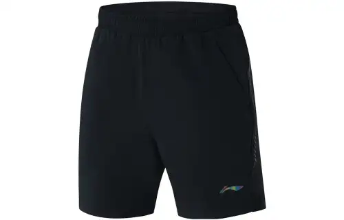 Li Ning Badminton Collection Casual Shorts Men's Black Moderate