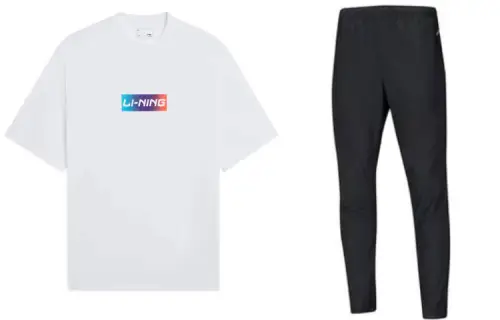 Li Ning Casual Sportswear Men's Crew Neck Moderate