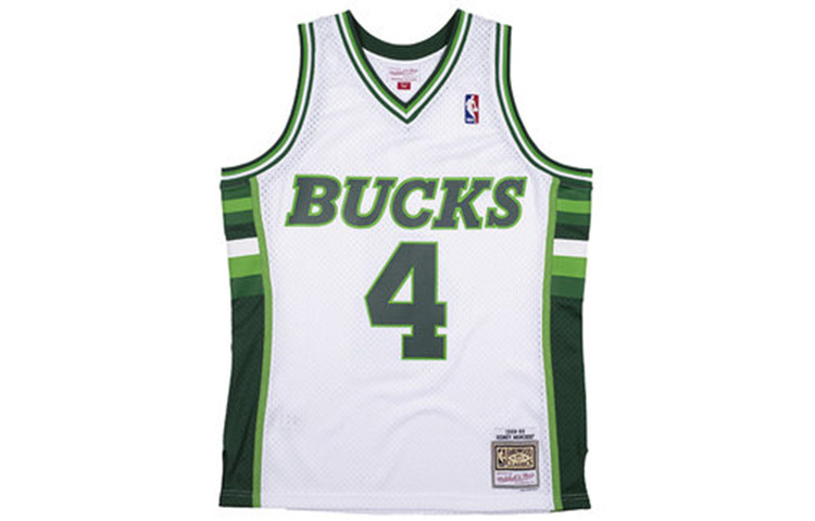 Mitchell Ness Basketball Jerseys Unisex White Moderate Straight Fit