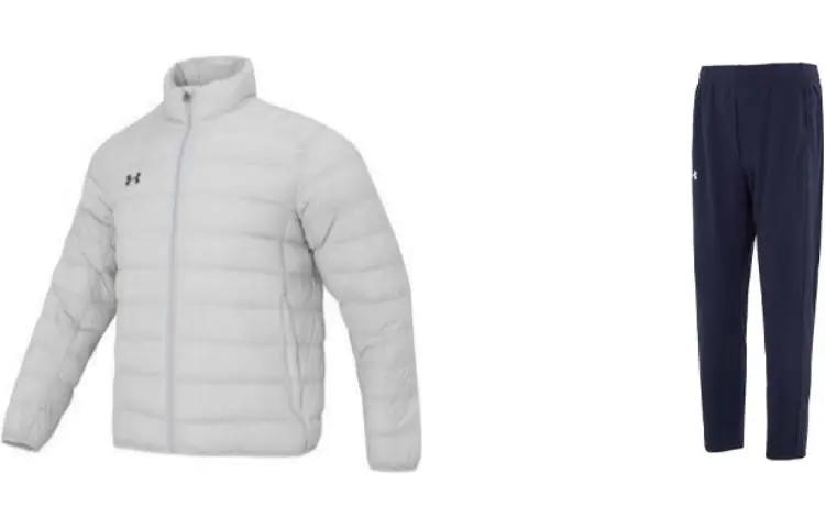 Under Armour Casual Sportswear Sets Men's Stand Collar Moderate