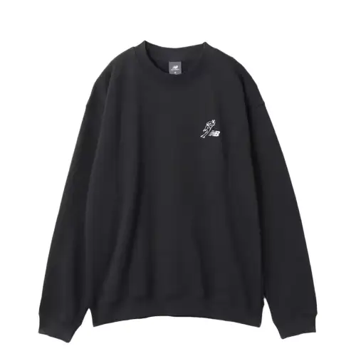 New Balance SS25 Crew Neck Baseball Sweatshirt Unisex Dark Gray
