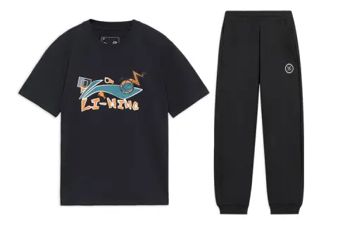 Li Ning Casual Sportswear Men's Crew Neck Moderate