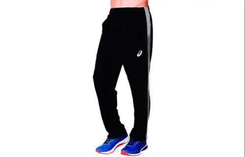 ASICS Casual Pants Men's Black Moderate Straight Fit Pants
