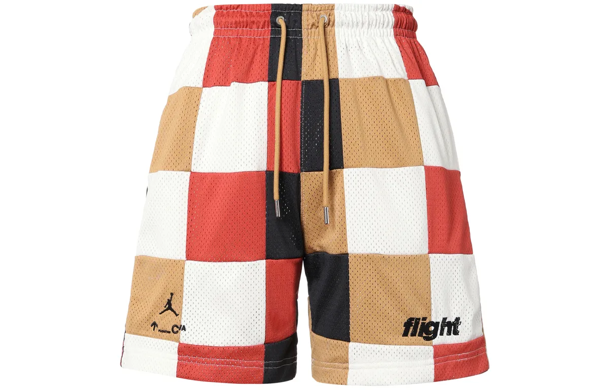 Jordan Casual Shorts Men's Red Clay Element Gold Multicolor Moderate