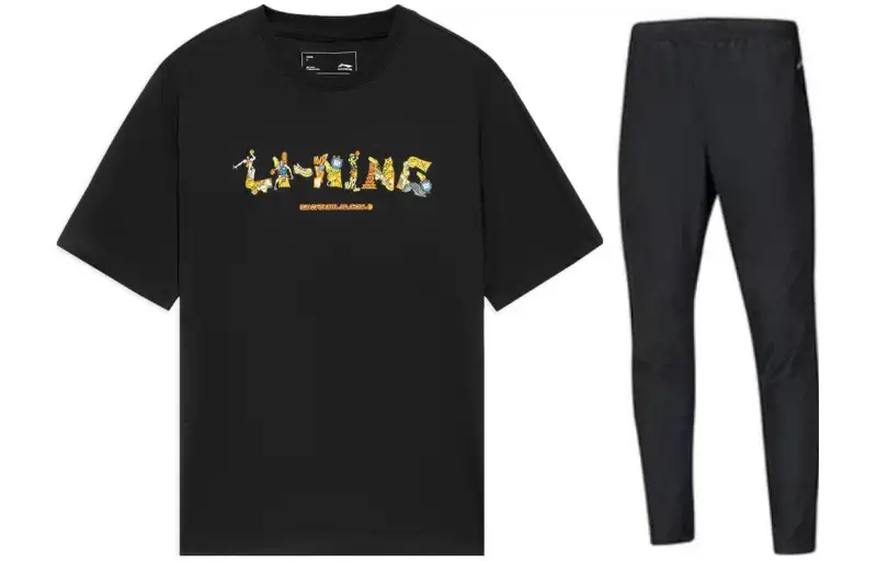Li Ning Casual Sportswear Men's Black Moderate