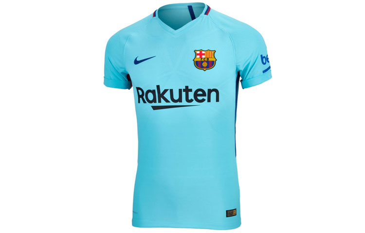 Nike Football blue football uniform for leisure, 2017 trend, 2018, with short sleeve