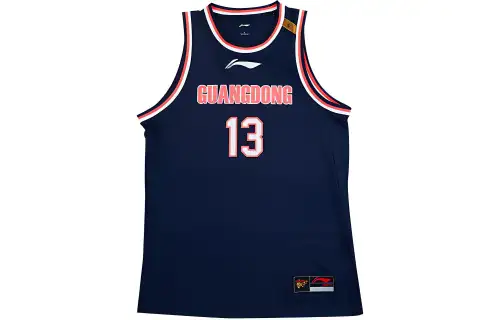 LiNing Li Ning SW Fan Edition 2021-2022 Season Wilms No. 13 Away Fashionable Breathable Hercules Basketball Vest Men's Guangdong Blue