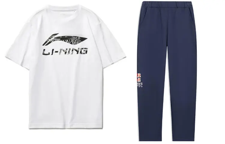 Li Ning Casual Sportswear Men's Crew Neck Moderate