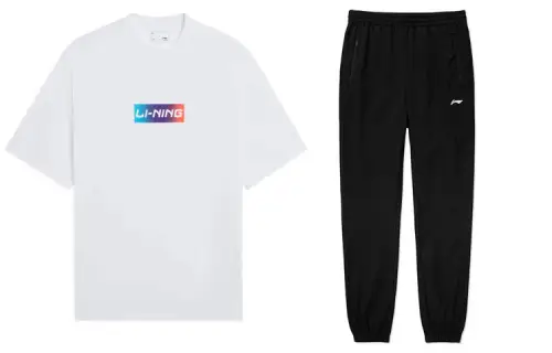 Li Ning Casual Sportswear Men's Crew Neck Moderate