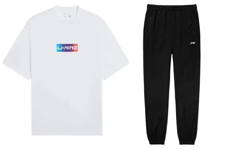 Li Ning Casual Sportswear Men's Crew Neck Moderate