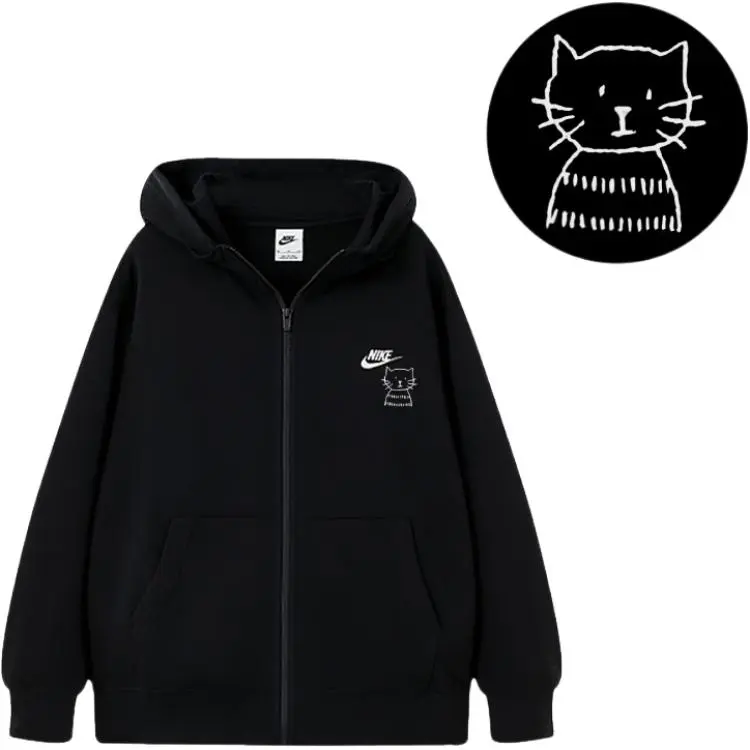 Nike Jackets Men's Black Hooded Moderate Other
