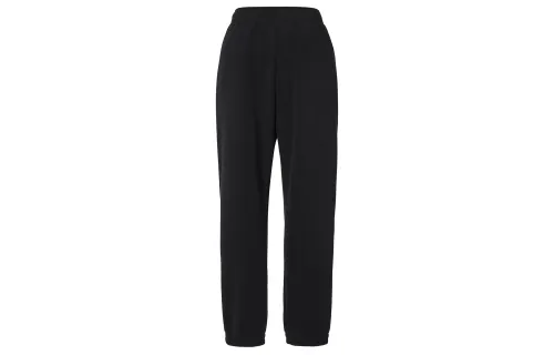 UNIQLO Solid Color Elastic Polar Fleece Windproof Sweatpants With Fleece Lining Casual Pants Unisex Black