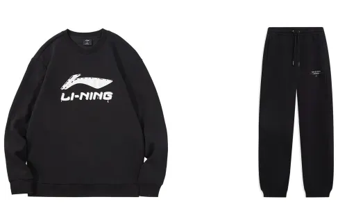 Li Ning Casual Sportswear Men's Black+Black Moderate
