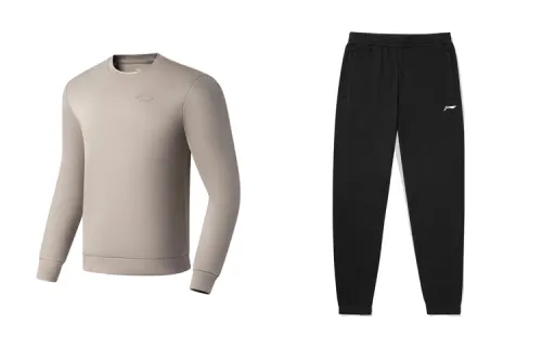 Li Ning Casual Sportswear Men's Crew Neck Moderate