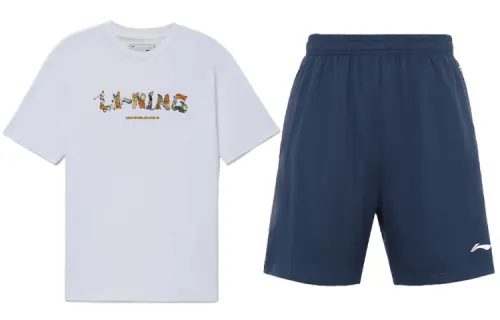 Li Ning Casual Sportswear Men's Crew Neck Moderate