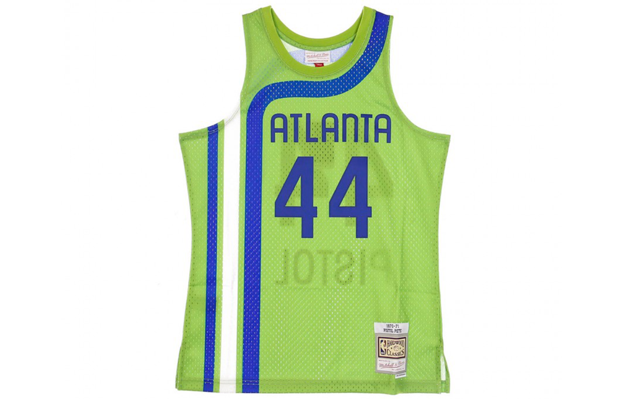 Mitchell Ness 1970/71 Hardwood Classics Pete Maravich Atlanta Hawks swingman jersey
