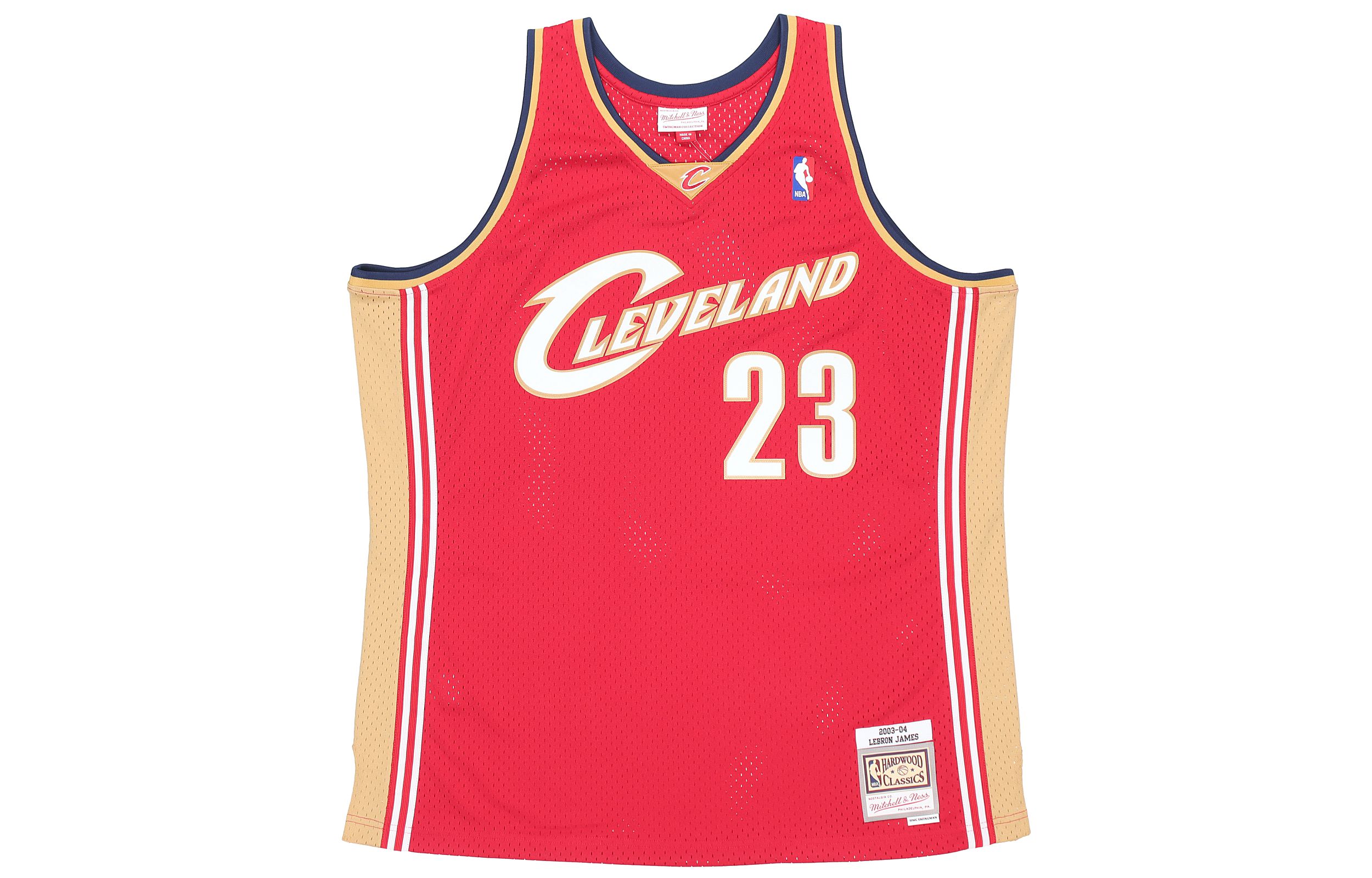 Mitchell & Ness x NBA SW Fan Edition 03-04 Season Cavaliers James No. 23 Retro Comfortable Sports Basketball Vest Men and Women Same Style Red