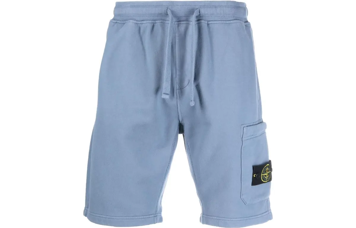 Stone Island logo-patch detail shorts