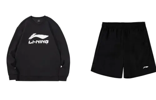 Li Ning Casual Sportswear Men's Crew Neck Moderate