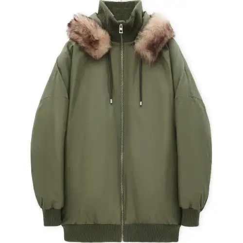 LOEWE FW24 Puffer Jacket Men's Khaki Green