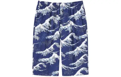 UNIQLO Casual Shorts Men's Dark Blue Moderate