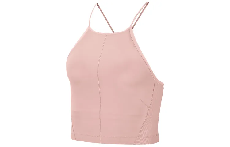 Nike Tank Tops Women's Rusty Pink Color Collarless Moderate Other