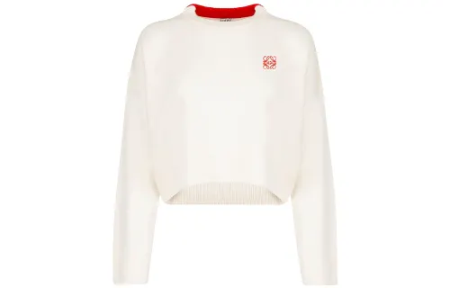 LOEWE Loose Fit Sweater Women's White