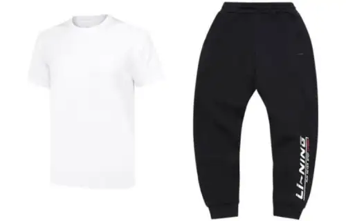 Li Ning Casual Sportswear Men's Crew Neck Moderate