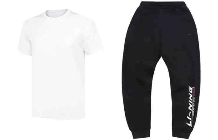 Li Ning Casual Sportswear Men's Crew Neck Moderate