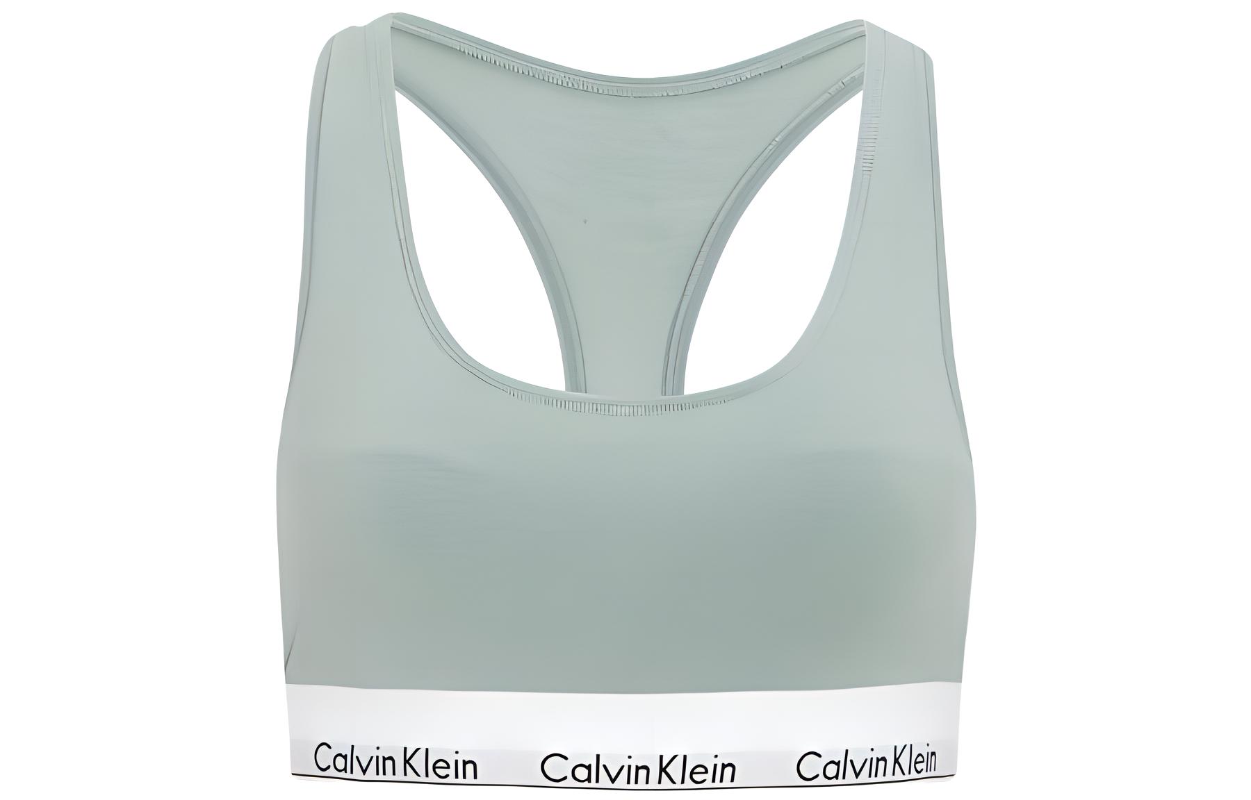CALVIN KLEIN Modern Gravity Band Tank Top Women's Light Green