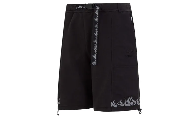 PUMA SS23 Chinese Culture Tribute Collection Casual Shorts Men's Black Moderate
