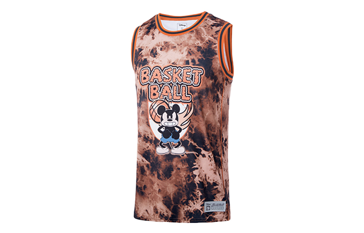 Li Ning Basketball Jersey Men’s Brown Ice Grain All Over Print