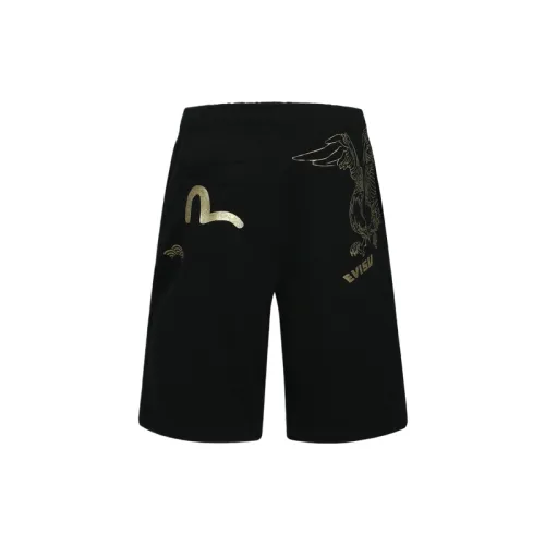 EVISU Casual Shorts Men's Black Moderate
