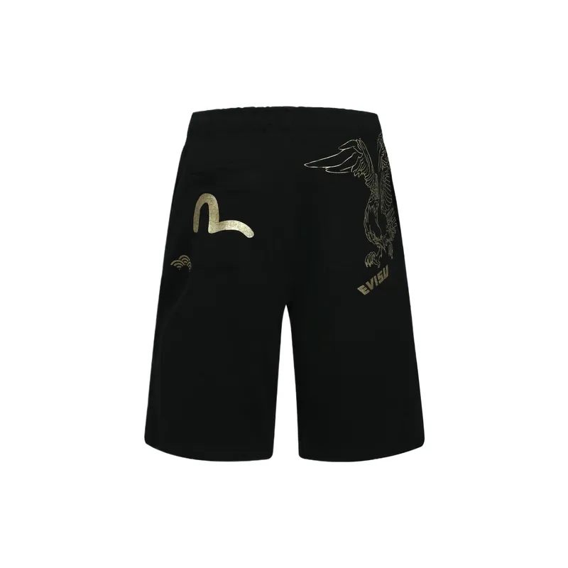 EVISU Casual Shorts Men's Black Moderate