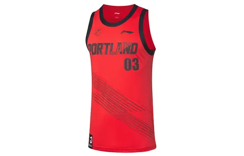 Li Ning Sports Basketball Collection Basketball Jersey Men's Bright Neon