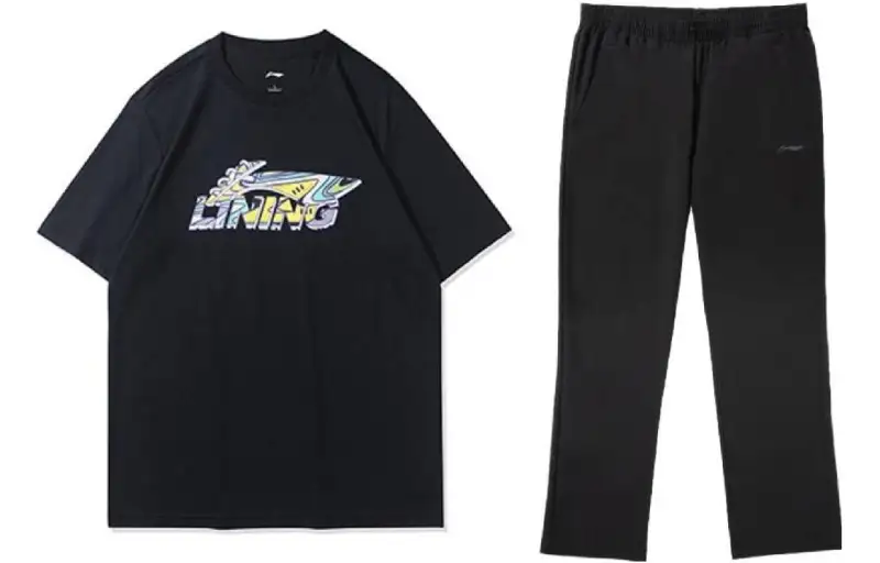 Li Ning Casual Sportswear Unisex Crew Neck Moderate
