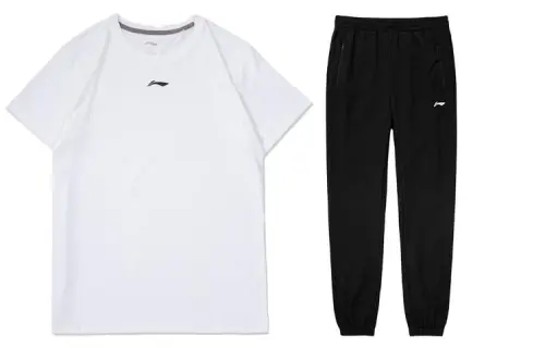 Li Ning Casual Sportswear Men's Crew Neck Moderate