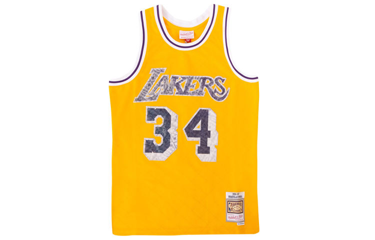 Mitchell Ness Basketball Jersey Men’s Yellow